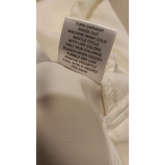 New York And Company Womens White Wide Leg Side Zip Dress Pants Size XXL - Picture 12 of 16